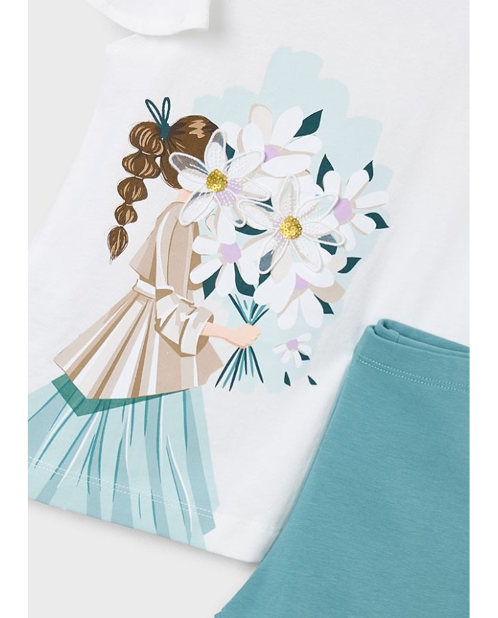 Bernumode | Mayoral: Divdaļīgs komplekts meitenei (T-krekls un legingi) 30,17 € 