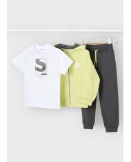 Bernumode | Mayoral: Zēnu sporta komplekts no 3 daļām (jaka, bikses, T-krekls) 39,26 € 