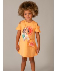 Bernumode | Mayoral: Girls’ knit dress with shoulder cut-outs and a small bag €27.19 
