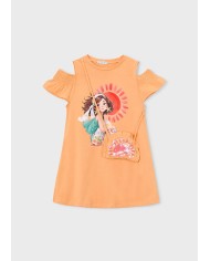 Bernumode | Mayoral: Girls’ knit dress with shoulder cut-outs and a small bag €27.19 
