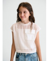 Bernumode | Mayoral: Set for a girl (Top and lace T-shirt) €23.55 
