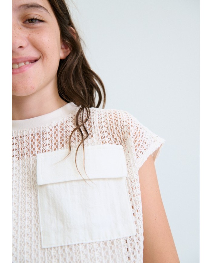Bernumode | Mayoral: Set for a girl (Top and lace T-shirt) €23.55 

