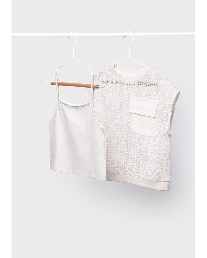 Bernumode | Mayoral: Set for a girl (Top and lace T-shirt) €23.55 
