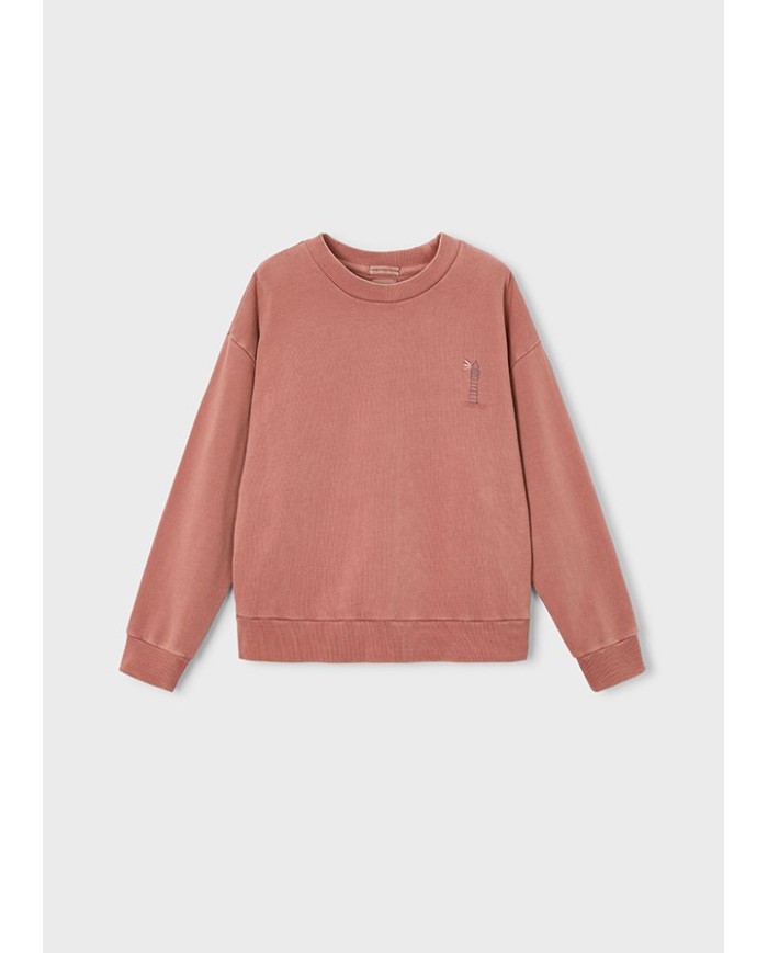 Bernumode | Mayoral: Sweatshirt from the Boston collection €30.17 

The Boston Kids is the children's version of Boston, created for a new generation of bold, free-spirited kids. True originals who want to express themselves in their own way. Stylish, personality-packed clothing designed to keep up with their everyday adventures, effortlessly.
Our first kids’ collection, for ages 4 to 14, captures the essence of the original brand. Spontaneous, versatile, and full of color, it blends design and functionality to make everyday moments feel special. Oversized, relaxed fits, soft tones, and bold, figurative prints with fluorescent accents are key features of this capsule made for kids who never get bored.


