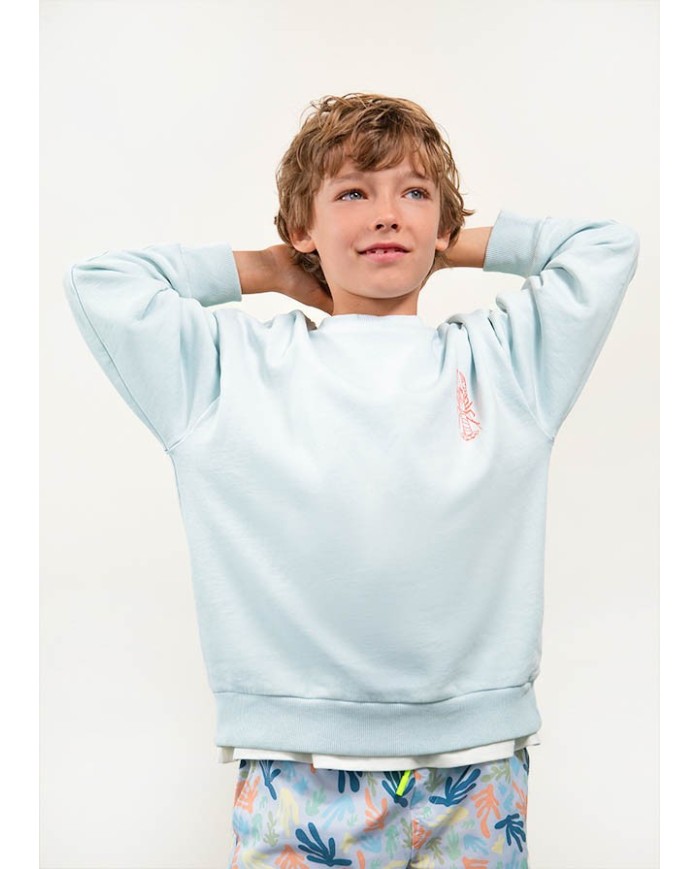 Bernumode | Mayoral: Boy’s Sweatshirt — BOSTON Collection €30.17 

The Boston Kids is the children's version of Boston, created for a new generation of bold, free-spirited kids. True originals who want to express themselves in their own way. Stylish, personality-packed clothing designed to keep up with their everyday adventures, effortlessly.
Our first kids’ collection, for ages 4 to 14, captures the essence of the original brand. Spontaneous, versatile, and full of color, it blends design and functionality to make everyday moments feel special. Oversized, relaxed fits, soft tones, and bold, figurative prints with fluorescent accents are key features of this capsule made for kids who never get bored.


