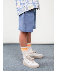 Bernumode | Mayoral: Boy’s Knit Shorts — BOSTON Collection €18.10 

The Boston Kids is the children's version of Boston, created for a new generation of bold, free-spirited kids. True originals who want to express themselves in their own way. Stylish, personality-packed clothing designed to keep up with their everyday adventures, effortlessly.
Our first kids’ collection, for ages 4 to 14, captures the essence of the original brand. Spontaneous, versatile, and full of color, it blends design and functionality to make everyday moments feel special. Oversized, relaxed fits, soft tones, and bold, figurative prints with fluorescent accents are key features of this capsule made for kids who never get bored.


