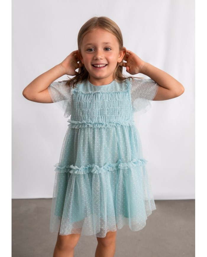 Bernumode | Mayoral: Tulle plumeti dress for girl €32.98 
