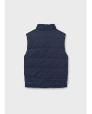 Bernumode | Mayoral: Boys’ Reversible Vest €34.30 Made with recycled polyester. Boys' vest. Hooded collar. Central front zipper closure. Soft polyester inner lining. Functional front pockets. This model features a reversible design.
