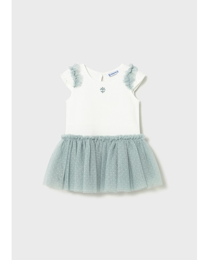 Bernumode | Mayoral: Knitted dress with a tulle skirt for a girl €25.54 
