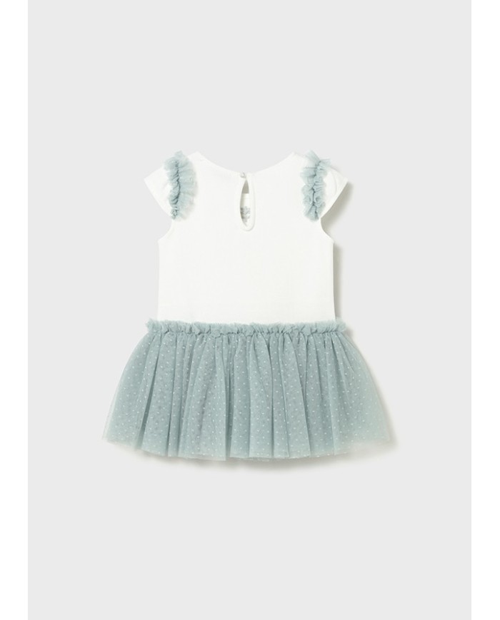 Bernumode | Mayoral: Knitted dress with a tulle skirt for a girl €25.54 
