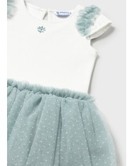Bernumode | Mayoral: Knitted dress with a tulle skirt for a girl €25.54 
