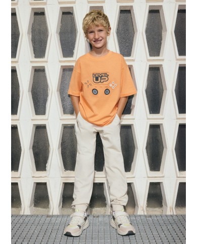 Mayoral: Basic cuffed fleece trousers for boy