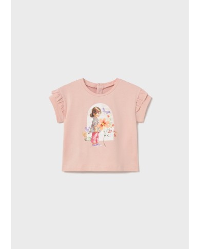 Mayoral: S/s printed t-shirt for girl