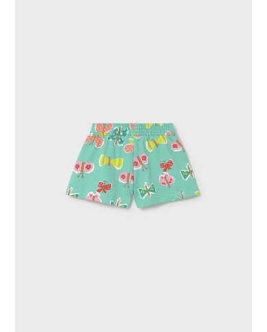 Mayoral: Printed knit shorts for girl