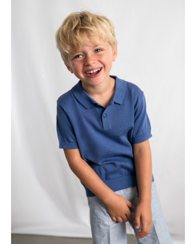Mayoral: Boys’ Knitted Short-Sleeve Polo Shirt