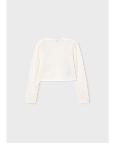 Mayoral: Rustic knit cardigan for girl