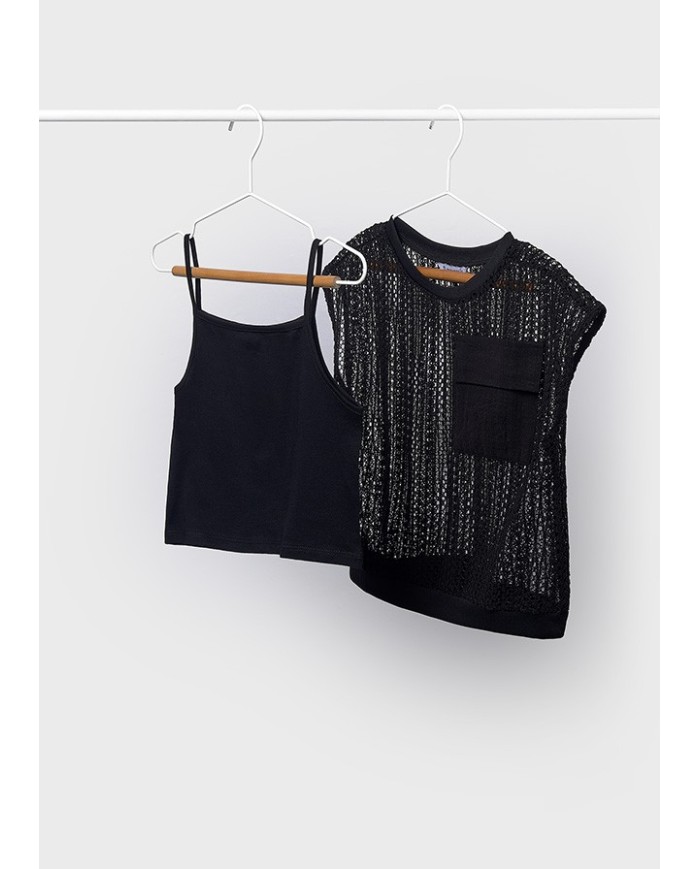 Bernumode | Mayoral: Set for a girl (Top and lace T-shirt) €23.55 
