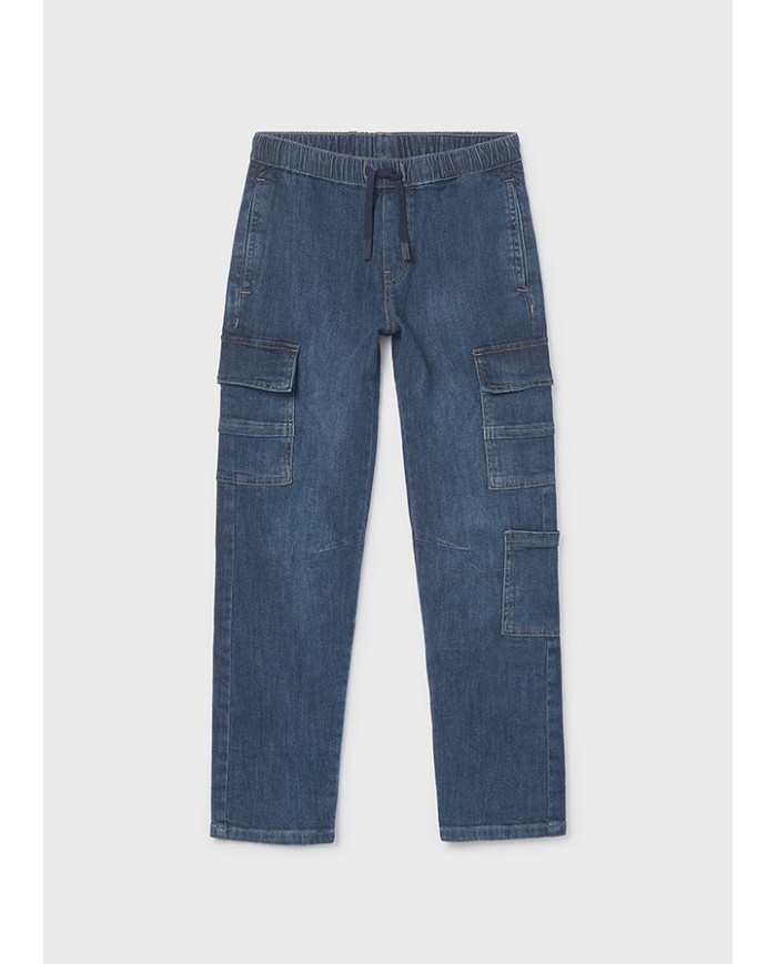 Bernumode | Mayoral: Comfortable Boy’s Elastic-Waist Cargo Jeans €27.19 