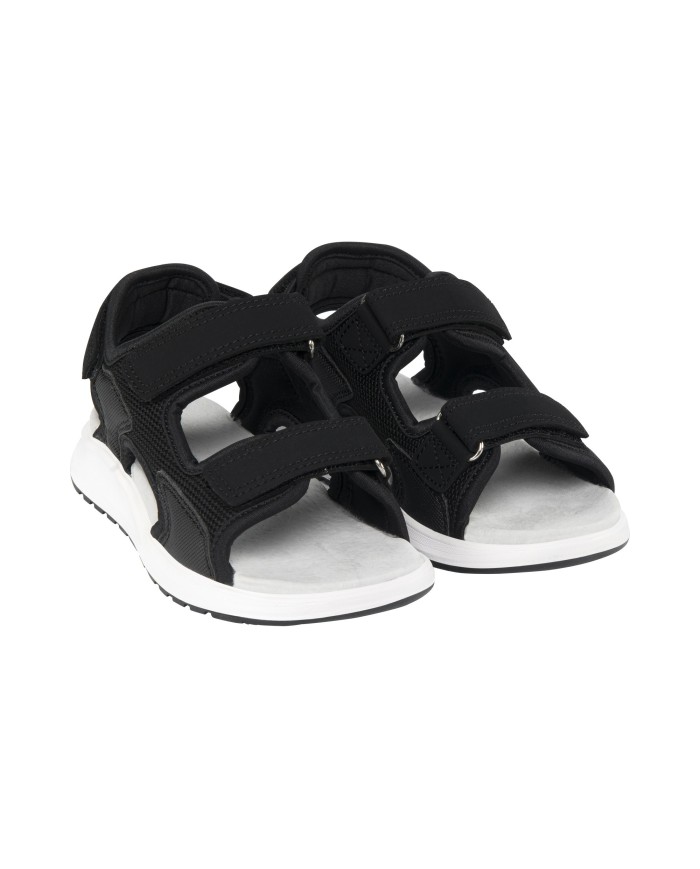 Bernumode | VIKING: ANCHOR-Kid's Sporty Sandal €39.26 Classic style and comfort - Anchor is a sporty sandal for active children wanting one sandal that can do it all. It has a classic open construction and is made from durable materials that still feel soft on the skin. The three Velcro straps offer multi-adjustability and are easy for small hands to open and close, and find the right fit. The footbed, made out of shock absorbing PU, is covered with suede, which helps to manage moisture on hot days. Anchor has an outsole made from natural rubber, so that your child can safely run on all types of surfaces. Anchor is all the function kids need in a sandal, combined with a great look. Washable at 30 degrees. We do not recommend to use fabric softener.
•Suede footbed for moisture control; •Speed lacing for quicker transitions and an adaptive fit; •Easy on/off and quick adjustability with velcro.; •Machine washable 30°C; •Rubber outsole; •Ergonomic fit for growing feet

