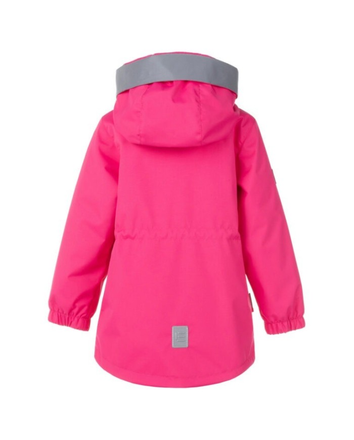 Bernumode | Lenne: Starpsezonas jaka/parka GLORIA (45g) 72,66 € Šī pavasara parka, kas izgatavota no laikapstākļiem izturīga ActivePlus auduma un ar pagarinātu aizmuguri, ir praktiska un stilīga.
Lenne meiteņu parka, kas izgatavota no laikapstākļiem izturīga ActivePlus auduma, ir ideāls virsdrēbju risinājums no agra pavasara līdz vēlam rudenim. Universālais piegriezums lieliski sader ar siltākiem kombinezoniem, džinsiem vai kleitu. Augsta apkakle un laikapstākļu izturīga kapuce pasargās pat no stipra vēja. Ūdensnecaurlaidīgais audums aizsargā no vēja un lietus, saglabā formu un iztur regulāru mazgāšanu, nezaudējot savas sākotnējās īpašības.



Augsto tehnoloģiju Active+ audums nodrošina maksimālu aizsardzību pat vismainīgākajos laikapstākļos — tā membrāna ir ūdensnecaurlaidīga un vienlaikus elpojoša, ļaujot mitrumam izkļūt no ķermeņa. Ar ūdensizturību 10 000 mm, elpojamību 10 000 g/m²/24 h, vēja necaurlaidību un DWR ūdeni atgrūdošu apstrādi tas uztur siltumu un sausumu jebkuros apstākļos. PFC nesaturoša ūdeni atgrūdoša apdare.


LIGHTLY WARM — ideāli piemērota pavasarim un rudenim, piemērota temperatūrām no +5 °C (ar papildu slāņiem līdz 0 °C). Pildījums izgatavots no pārstrādātiem materiāliem.


Cilpa atstarotāja piestiprināšanai.
