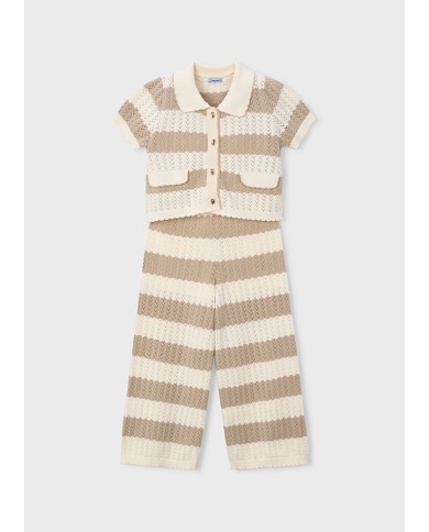 Mayoral: Long knit trousers set for girl