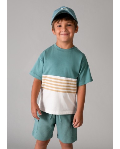 Mayoral: 3-Piece Boy’s Set (T-Shirt, Sleeveless T-Shirt, Shorts)