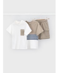Bernumode | Mayoral: 3 daļu zēnu komplekts (2 T-krekli, šorti) 27,19 € 