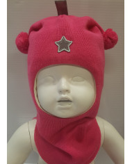 Bernumode | KIVAT Joker hood with a star €28.10 Finnish quality
Outer shell 100% wool
Organic cotton lining
Covers forehead and ears
Breathing, non-rusting, warm
Gentle, for sensitive skin
Long rear part
Sizes:0 = 0-1 y.o.1 = 1 y.o.2 = 2-4 y.o.3 = 5-10 y.o.4 = 10-... y.o.
