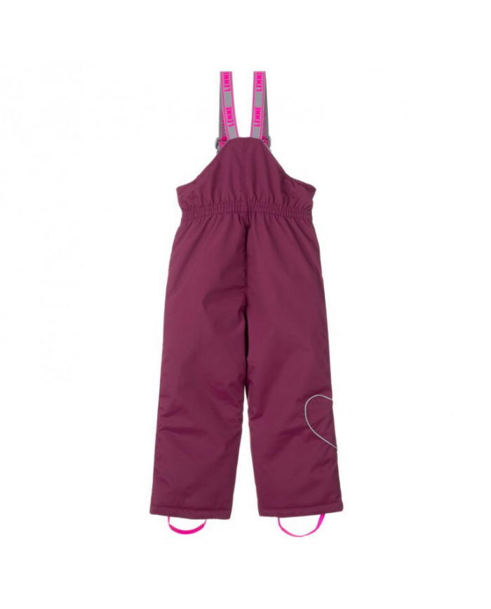 Bernumode | Lenne: Trousers HEILY 150g €41.74 Winter pants

Rough weather conditions of Estonia and the Nordic Countries, which make very high demands on children's clothing, are the foundation grounds of creating any new model. High-tech fabrics are used in order to fulfill all the requirements of the well-being of a happy child in any circumstance.Lenne's main goals in product development are safety, comfort, practicality and easy caring.
Active products are: light weighted, wind resistant and warm, breathable and water resistant, durable, safe, with exceptional design, easily cleanable.
Lenne is using Isosoft insulation material, which is presently the best new generation insulation which has a two times higher warmth maintenance coefficient and the technology applied in it allows for the volume of the insulation to be decreased four times in relation to the traditional insulation. Isosoft is rarely used in the manufacturing of childrens’ clothing due to its price. It ensures the unique comfort of warmth, it maintains warmth at the child’s skin and prevents the cold from entering inside, thanks to the unique micro-porous structure. Moreover, it allows the child to move freely and unhampered. The product’s great advantage is the fact that it effectively removes moisture to the outside, which additionally increases the comfort of use.Isosoft guarantees the effect of thermal insulation and lightness of the material through the special insulation components – these components are made up of thousands of individual fibres in the shape of a hollow tube. The material is as light as down and it is also very elastic – it returns to its original shape after compression or washing.
Water column: 10 000 mm
Breathable: 10 000 g/m²/24h
Water and soil reprellency: DWR coating (Durable Water Repellent)
