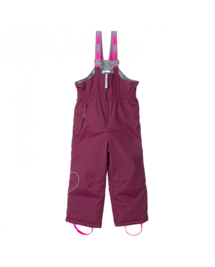 Bernumode | Lenne: Trousers HEILY 150g €41.74 Winter pants

Rough weather conditions of Estonia and the Nordic Countries, which make very high demands on children's clothing, are the foundation grounds of creating any new model. High-tech fabrics are used in order to fulfill all the requirements of the well-being of a happy child in any circumstance.Lenne's main goals in product development are safety, comfort, practicality and easy caring.
Active products are: light weighted, wind resistant and warm, breathable and water resistant, durable, safe, with exceptional design, easily cleanable.
Lenne is using Isosoft insulation material, which is presently the best new generation insulation which has a two times higher warmth maintenance coefficient and the technology applied in it allows for the volume of the insulation to be decreased four times in relation to the traditional insulation. Isosoft is rarely used in the manufacturing of childrens’ clothing due to its price. It ensures the unique comfort of warmth, it maintains warmth at the child’s skin and prevents the cold from entering inside, thanks to the unique micro-porous structure. Moreover, it allows the child to move freely and unhampered. The product’s great advantage is the fact that it effectively removes moisture to the outside, which additionally increases the comfort of use.Isosoft guarantees the effect of thermal insulation and lightness of the material through the special insulation components – these components are made up of thousands of individual fibres in the shape of a hollow tube. The material is as light as down and it is also very elastic – it returns to its original shape after compression or washing.
Water column: 10 000 mm
Breathable: 10 000 g/m²/24h
Water and soil reprellency: DWR coating (Durable Water Repellent)
