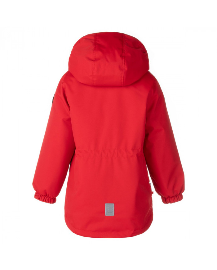 Bernumode | Lenne: Jacket/Parka TYLER 150 g €54.15 
Semi-season autumn-winter Active+ parka

Weatherproof demi-season parka is perfect for autumn-winter weather when outside temperatures are between +5 .. -10 degrees!
Parka made from ActivePlus fabric with a longer back provides maximum comfort at any time of the year, as it is characterized by high waterproofing and breathability. Fabric with a waterproof coating protects against wind, rain and snow, does not deform and suffers from regular washing while maintaining its original properties. Parka’s design uses reflective parts that make the child visible even in the dark winter. The hood fastened with trusses is safe, because when entangled, the product must be detached.
Our high-tech Active+ fabric has a waterproof membrane which prevents water from coming through the product. At the same time it has the ability to evaporate sweat. ◆Water resistance: water column 10 000 mm ◆Breathability: water vapour transmission rate 10 000 g/m²/24h ◆Wind resistance: air permeability 0 l/m²s ◆Water and soil reprellency: DWR coating (Durable Water Repellent)
VERY WARM ⁂ insulation is the best choice for cold weather. Perfect for temperatures -15..-5°C. Tip: Add an extra layer of Lenne wool overall when the „feels like“ temperatures are low.
Cuff with soft fur lining. This unique detail for outdoor clothing protects your kids gentle skin from rubbing against strong and durable fabric. Prefer this irreplaceable solution when choosing an outdoor garment.
Loop for attaching the reflector.