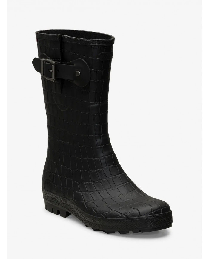 Bernumode | Viking: Hedda Croco Rubber Boot €24.75 Hedda Croco is a versatile and very stylish rubber boot for rainy walks around town. The boot is handmade from a natural rubber blend that provides increased flexibility and lightens your step. It features a tasteful, reptile pattern overlay for an enhanced look as well as an adjustment strap with a buckle that adds some elegance. The feminine last has a much narrower fit for better support. On the inside, a quick-drying polyester lining can be found, and the removable EVA insole has an ergonomic design for good arch support and better comfort. The sole comes with a new lug pattern that grips great on any wet surface. When the rain begins to fall, Hedda Croco is an upbeat boot that keeps you dry with an look that will never grow old. This product is PVC free and vegan.



Fit
Normal


Lining
Polyester


Insole
Polyester


Midsole
Rubber


Outsole
Other



Size table



Size
Size mm


36
232 mm


37
238 mm


38
245 mm


39
251 mm


40
258 mm


41
264 mm


