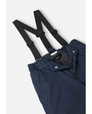Bernumode | Reima: Reimatec® winter pants, Proxima €46.49 Reimatec kids' ski trousers with functional details and a fantastic feel. Waterproof and breathable with durable reinforcements on the hems. Stretchy waist.
These water- and windproof Reimatec kids' winter trousers are made from a durable, high-tech material that's also breathable and repels dirt. The seams are sealed waterproof and the snowlocks keep cold powder away. Thanks to the soft polyester lining, these winter trousers are comfortable to wear and easy to slip on. The removable and adjustable suspenders ensure a unique fit. Practical details finish these comfy winter trousers for kids like reflective accents and two side pockets.

All seams sealed waterproof
Durable reinforcements on leg ends
Fluorocarbon-free water and dirt repellent finish BIONIC-FINISH®ECO
Smooth polyester lining containing recycled fibers
Elastic waist
Snowlocks at leg ends
Two side pockets with zips
Adjustable and detachable elastic suspenders

Wash separately inside out. Close zippers and velcro tapes. Do not use detergents with bleaching agents. Do not use fabric softener. Remove the garment after finished washing program to avoid color change. Tumble drying or drying cabinet allowed (max. 40 °C).