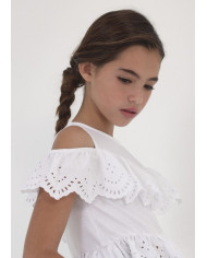 Bernumode | Mayoral: Eyelet knit blouse €15.12 Size guide:8 years = 128cm10 years = 140cm12 years = 152cm14 years = 157cm (girl)/160 cm (boy)16 years = 162cm (girl)/166 cm (boy)18 years = 167cm (girl)/172 cm (boy)