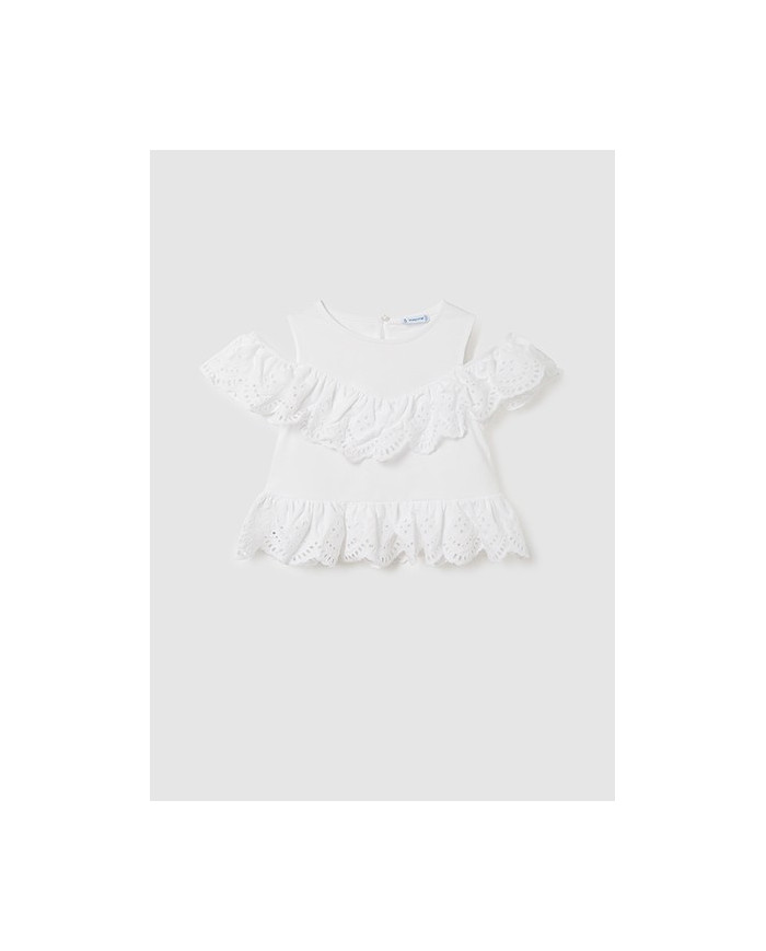 Bernumode | Mayoral: Eyelet knit blouse €15.12 Size guide:8 years = 128cm10 years = 140cm12 years = 152cm14 years = 157cm (girl)/160 cm (boy)16 years = 162cm (girl)/166 cm (boy)18 years = 167cm (girl)/172 cm (boy)