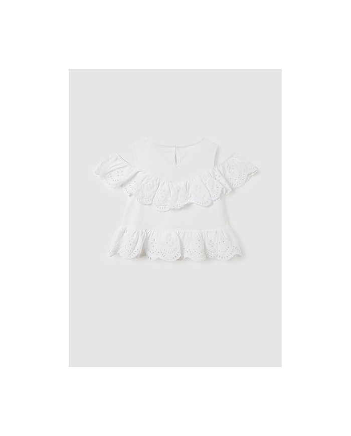 Bernumode | Mayoral: Eyelet knit blouse €15.12 Size guide:8 years = 128cm10 years = 140cm12 years = 152cm14 years = 157cm (girl)/160 cm (boy)16 years = 162cm (girl)/166 cm (boy)18 years = 167cm (girl)/172 cm (boy)
