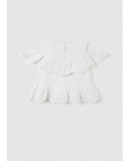 Bernumode | Mayoral: Eyelet knit blouse €15.12 Size guide:8 years = 128cm10 years = 140cm12 years = 152cm14 years = 157cm (girl)/160 cm (boy)16 years = 162cm (girl)/166 cm (boy)18 years = 167cm (girl)/172 cm (boy)