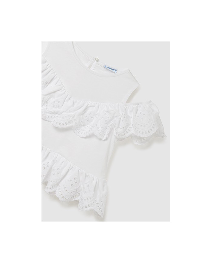 Bernumode | Mayoral: Eyelet knit blouse €15.12 Size guide:8 years = 128cm10 years = 140cm12 years = 152cm14 years = 157cm (girl)/160 cm (boy)16 years = 162cm (girl)/166 cm (boy)18 years = 167cm (girl)/172 cm (boy)