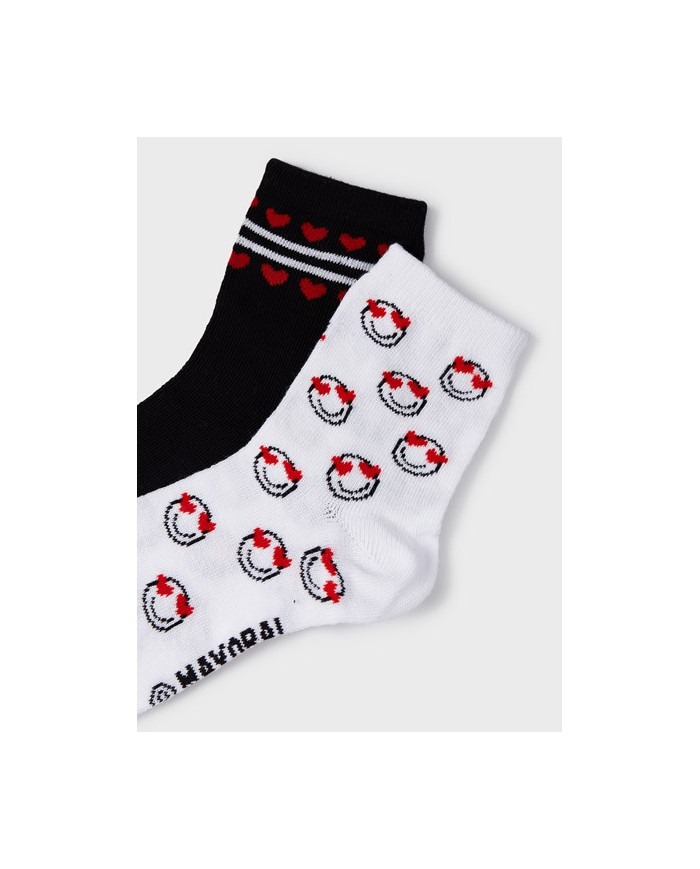 Bernumode | Mayoral: Комплект носков (2 пары) 4,41 € Размерная сетка:
2 г. (92 см)        19-22 (13,6 см)
4 г. (104 см)       23-26 (16,8 см)
6 л. (116 см)       27-31 (19,1 см)
8 л. (128 см)       32-35 (20,4 см)
10 л. (140 см)     35-36 (21,6 см)
12 л. (152 см)     36-37 (22,8 см)
14 л. (158 см)     37-38 (23,5 см)
16 л. (164 см)     39-40 (24,7 см)
18 л. (170 см)     41-42 (25,3 см)

