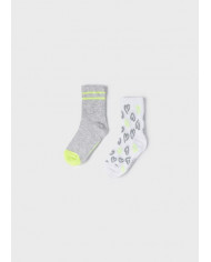 Bernumode | Mayoral: Комплект носков (2 пары) 4,41 € Размерная сетка:
2 г. (92 см)        19-22 (13,6 см)
4 г. (104 см)       23-26 (16,8 см)
6 л. (116 см)       27-31 (19,1 см)
8 л. (128 см)       32-35 (20,4 см)
10 л. (140 см)     35-36 (21,6 см)
12 л. (152 см)     36-37 (22,8 см)
14 л. (158 см)     37-38 (23,5 см)
16 л. (164 см)     39-40 (24,7 см)
18 л. (170 см)     41-42 (25,3 см)

